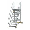 MUNK Aluminium-Plattformtreppe fahrbar 45° 9 Stufen