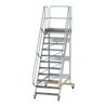 MUNK Aluminium-Plattformtreppe fahrbar 60° 11 Stufen
