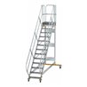 MUNK Aluminium-Plattformtreppe fahrbar 45° 13 Stufen
