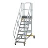 MUNK Aluminium-Plattformtreppe fahrbar 45° 8 Stufen