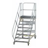 MUNK Aluminium-Plattformtreppe fahrbar 45° 8 Stufen
