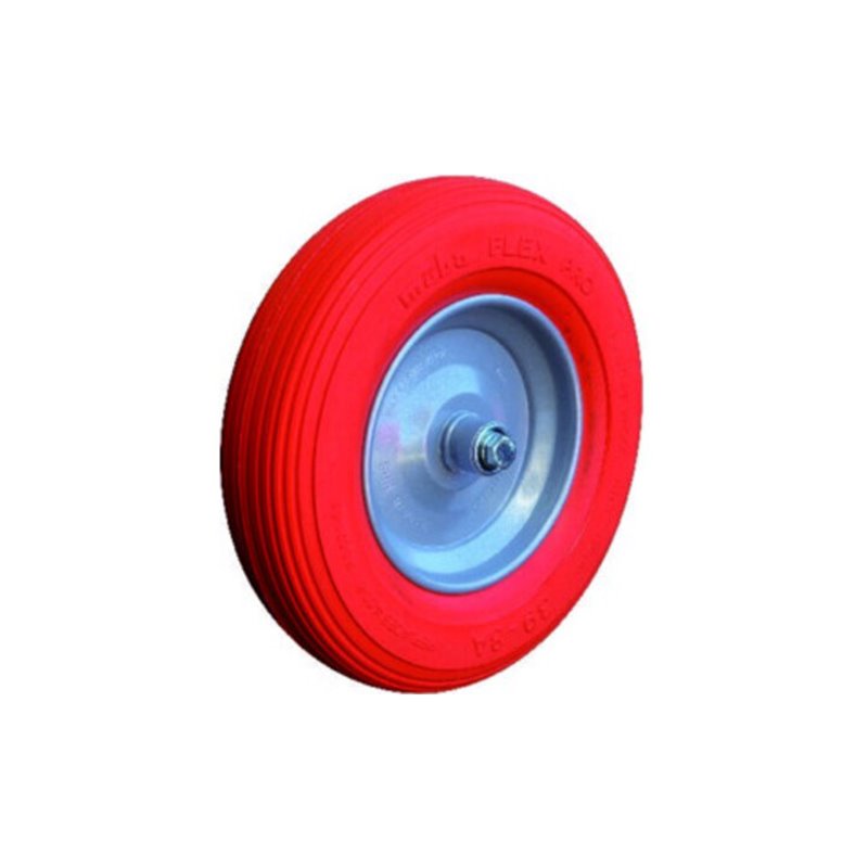 müba Polymeres Rad m.Achse u.Kugell.D.400mm Radbreite 100mm