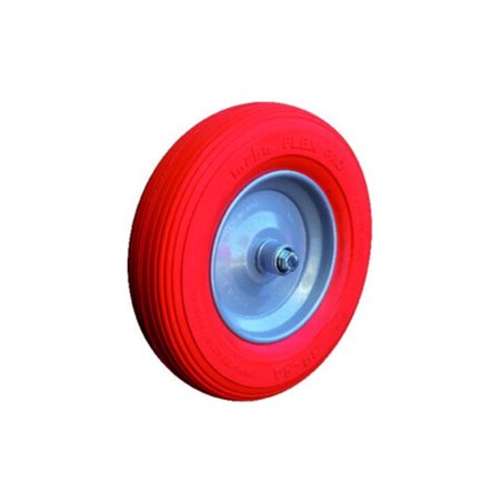 müba Polymeres Rad m.Achse u.Kugell.D.400mm Radbreite 100mm