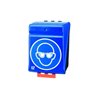 Gebra Box f.12Schutzbrillen Secu-Box Maxi12 blau 236x315x200mm ABS-Ku.