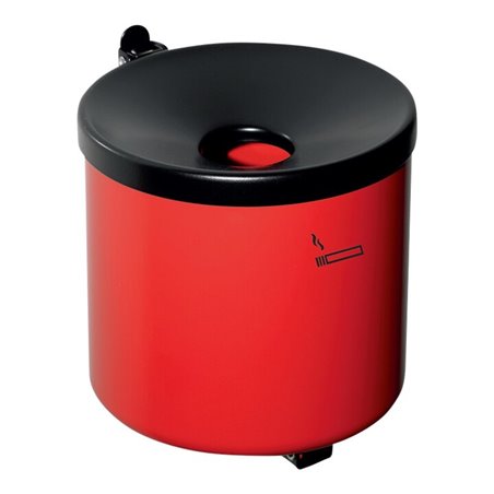 Wandascher Ø150xH145mm rot m.Kippvorrichtung TKG