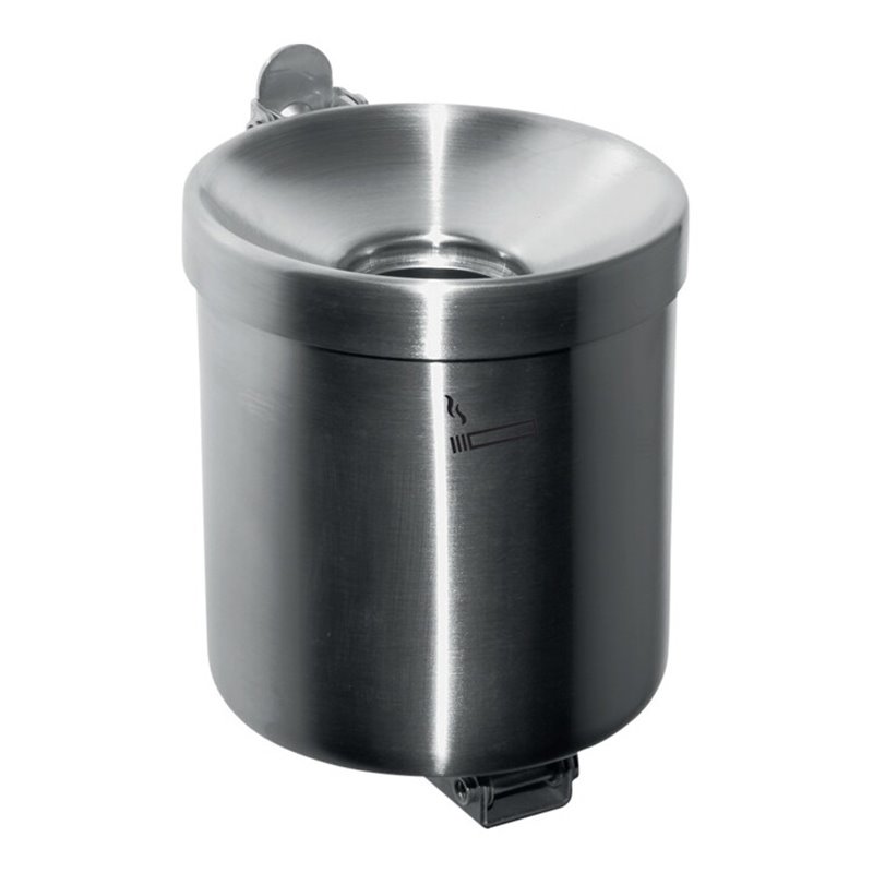 Sicherheitswandascher Ø90xH100mm silberfarbig m.Kippvorrichtung TKG