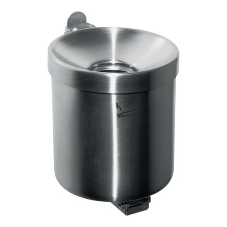 Sicherheitswandascher Ø90xH100mm silberfarbig m.Kippvorrichtung TKG