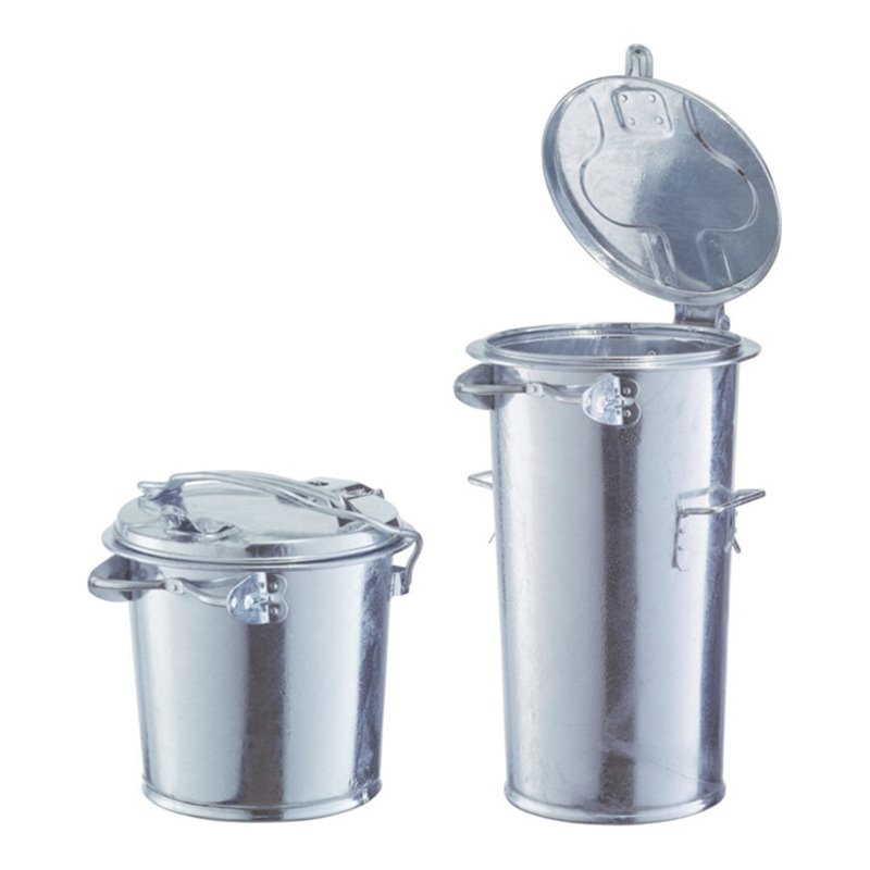 Mülleimer 50l Stahlbl.TZN o.Bügel