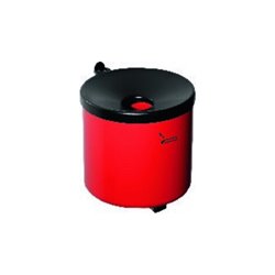 Wandascher Ø90xH100mm neusilber m.Kippvorrichtung TKG