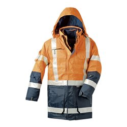 Elysee Warnschutzparka 4in1 orange/marine Gr.L EN471