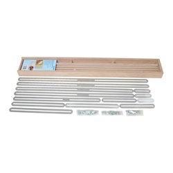 hedue Winkelschablone 13 Alu.-Schienen für Zuschnitt Treppen Kunststoff-Röhre