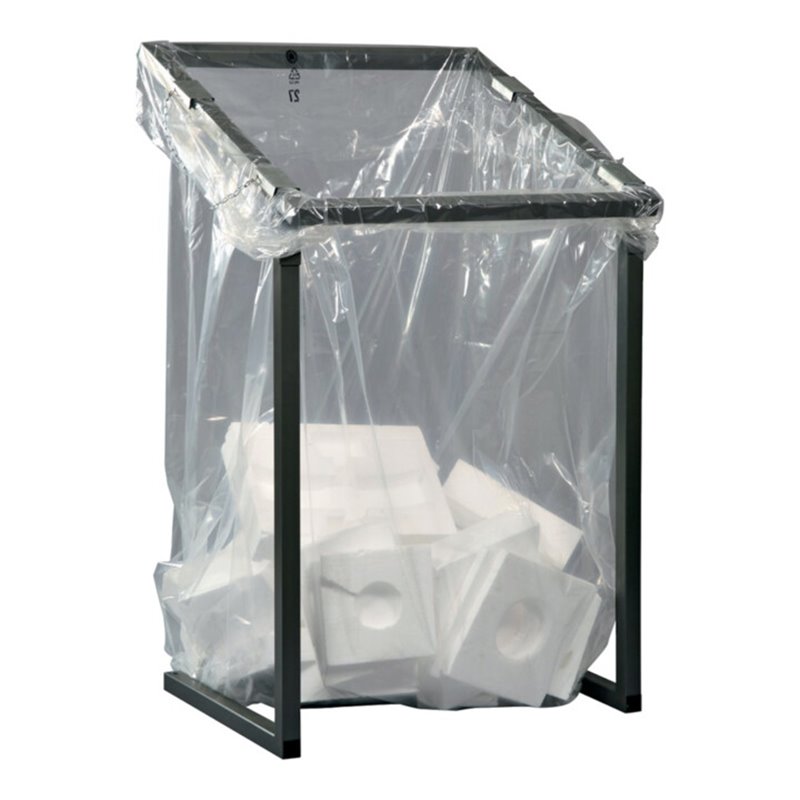 Abfallsammler H1230xB730xT695mm 1000l anthrazit-eisenglimmer,DB703 stationär