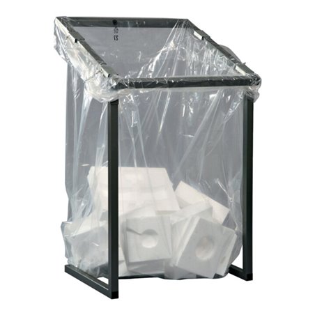 Abfallsammler H1230xB730xT695mm 1000l anthrazit-eisenglimmer,DB703 stationär