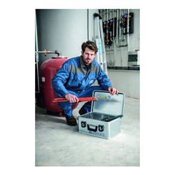 ZARGES Aluminiumbox 24l L500xB340xH200mm Dichtung Federfallgr. u.Klappverschl.