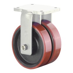 BS Rollen Schwerlastdoppelrolle S110.C10.200 Bockrolle, Raddurchmesser 200 mm,