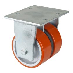 BS Rollen Schwerlastdoppelrolle S110.C10.125 Bockrolle, Raddurchmesser 125 mm,