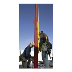 STABILA Teleskop-Wasserwaage Type 106 TM 186 - 318 cm mit Seltenerd-Magnetsystem
