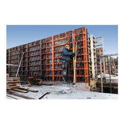 STABILA Teleskop-Wasserwaage Type 106 TM 186 - 318 cm mit Seltenerd-Magnetsystem