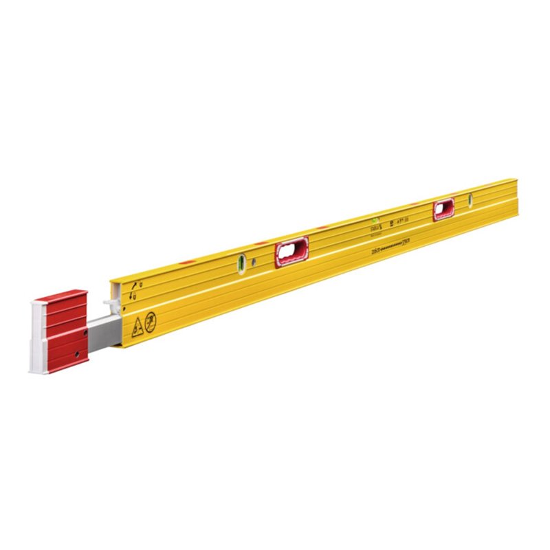 STABILA Teleskop-Wasserwaage Type 106 TM 216 - 379 cm mit Seltenerd-Magnetsystem