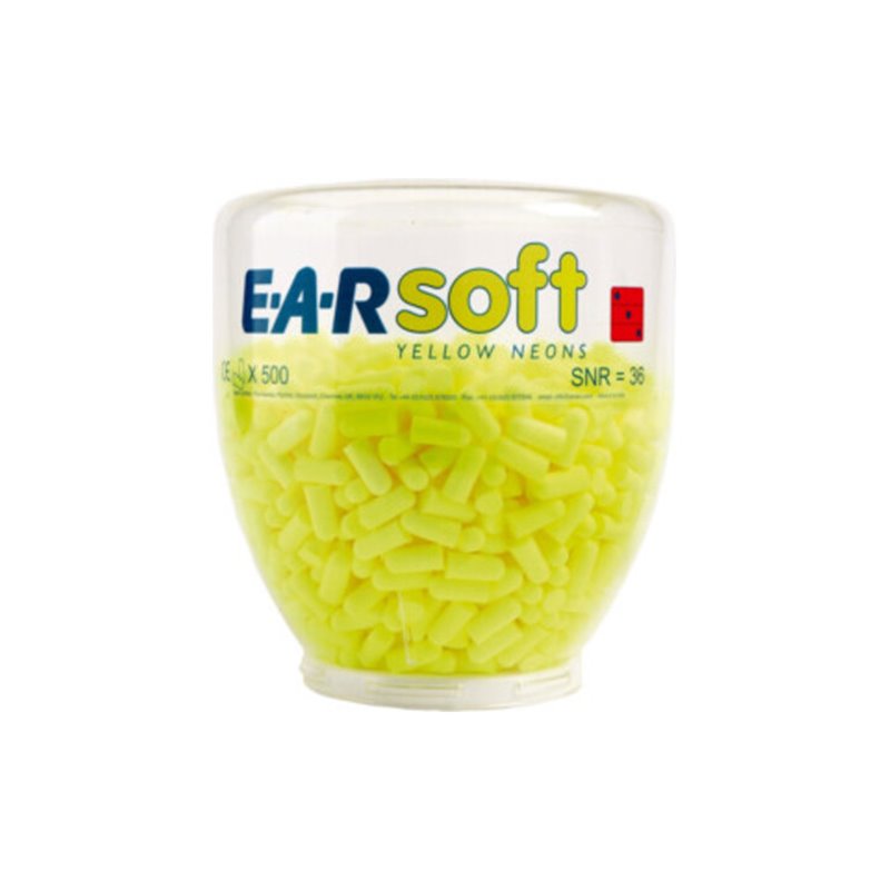 3M Gehörschutzstöpsel Ear Soft Yellow Neon Nachfülldispenser