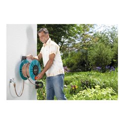 GARDENA Wand-Schlauchtrommel 60 mit Schlauchführungsrolle Classic