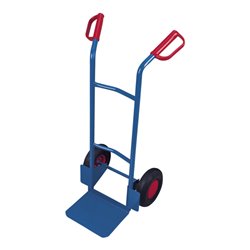 VARIOfit Stahlrohrkarre niedrig Luftbereifung Schaufel 320 x 250 mm