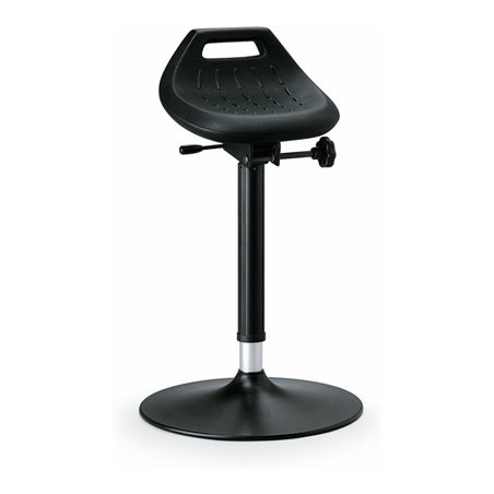 bimos Industriestehhilfe PU-Sitz Tellerfuß Sitzhöhe 650-850 mm