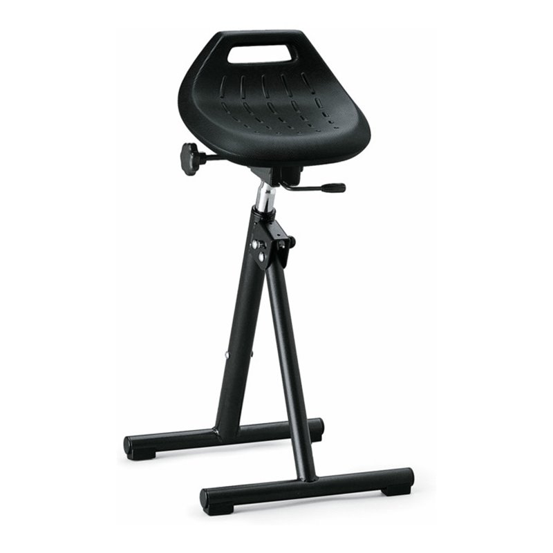 bimos Industriestehhilfe PU-Sitz klappbar Sitzhöhe 650-850 mm