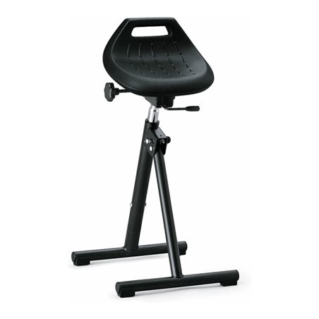 bimos Industriestehhilfe PU-Sitz klappbar Sitzhöhe 650-850 mm