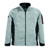 Strick-Fleecejacke CHRISTOPH Gr.L grau/schwarz FHB
