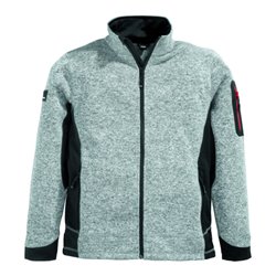 Strick-Fleecejacke CHRISTOPH Gr.XXL grau/schwarz FHB
