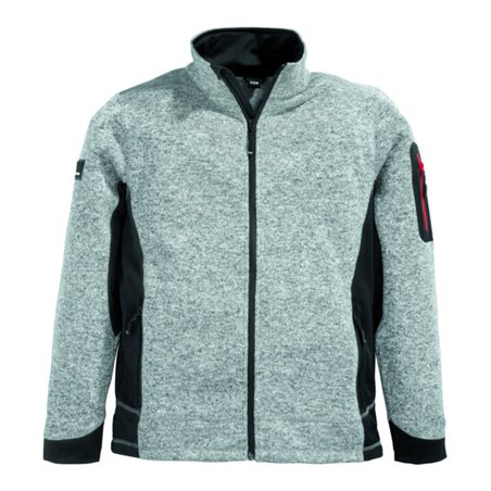 Strick-Fleecejacke CHRISTOPH Gr.XXL grau/schwarz FHB
