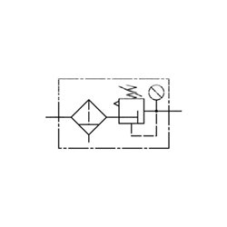 Riegler Filterregler »multifix«, PC-Behälter, BG 1, G 3/8, 0,5-10 bar, HA
