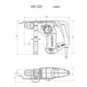 Metabo Kombihammer KHE 3251 mit Metabo-Quick-Wechselfutter metaBOX 165 L