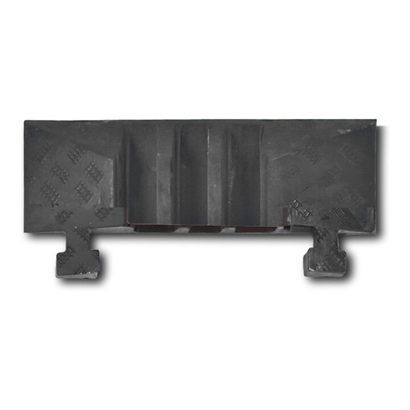 Moravia Kabelbrücke groß Abschlusselement mit Zapfen schwarz 283 x 600 x 75 mm