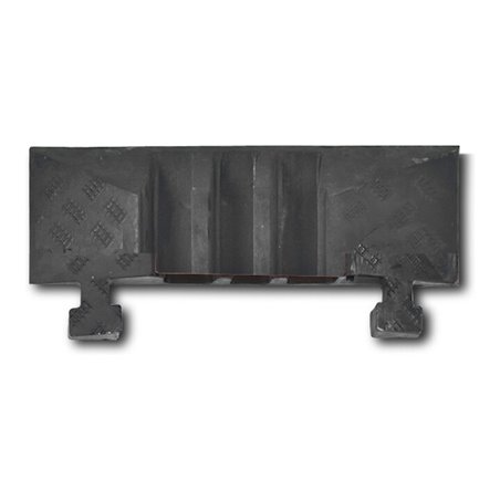 Moravia Kabelbrücke groß Abschlusselement mit Zapfen schwarz 283 x 600 x 75 mm