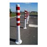 Sperrpfosten Polyurethan weiß/rot D.80mm z.Aufschr.m.Befestigungsmat.H.1000mm