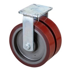 BS Rollen Schwerlastdoppelrolle S110.C10.401 Bockrolle, Raddurchmesser 400 mm,