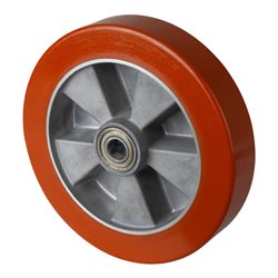 BS Rollen Ersatzrad D.250mm Trgf. 1000kg Gußpolyurethan-Bandage Achs-D.20mm Nabenl.60mm