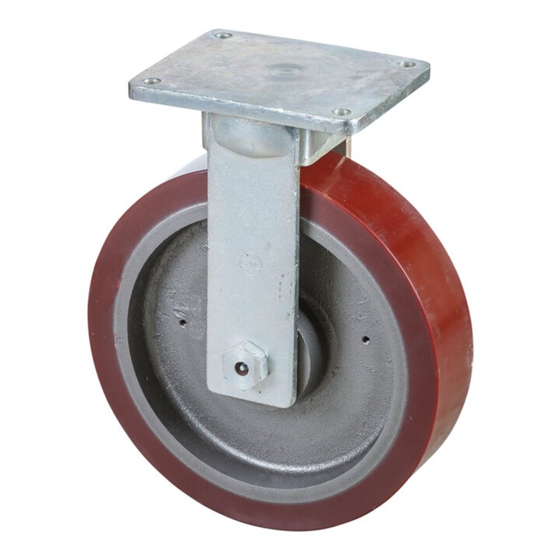 BS Rollen Schwerlast-Bockrolle D.400mm Trgf.3500kg Platte L255xB200mm