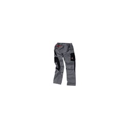 Terrax Damenhose Gr. 38 grau/schwarz 65%PES/35%BW