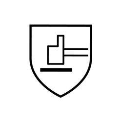 Chemiehandschuh Gr.10 schwarz EN 388,EN 374 Kat.III