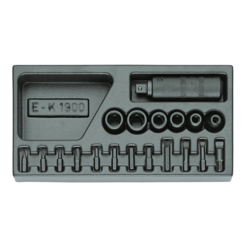 Gedore 1500 ES-K 1900 Schraubenlöser-Sortiment 1/2' in 1/3 ES-Modul