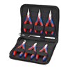 KNIPEX 00 20 16 Elektronikzangen-Set mit Werkzeugen für Arbeiten an elektronischen Bauteilen 7-teilig 215 mm