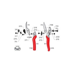 FELCO Baum-, Reb-, Gartenschere mit abgewinkeltem Schneidkopf