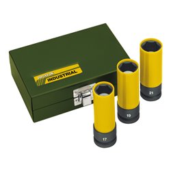 Proxxon Impact Steckschlüsselsatz, 1/2', 3-tlg. (17, 19, 21 mm), 85mm lang