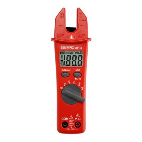 BENNING Stromzangen-Multimeter 0,1 V-750 V AC 0,1 A-200 A Wechselstr. M.Batterien CM 1-3
