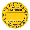BENNING Prüfplaketten D30mm RL