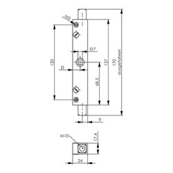 AMF Kombispanner Nr.6860 Gr.1 verz.