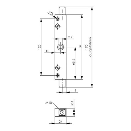 AMF Kombispanner Nr.6860 Gr.1 verz.